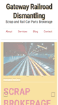 Mobile Screenshot of gatewayrailroad.com